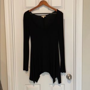 Flowy black long sleeve top